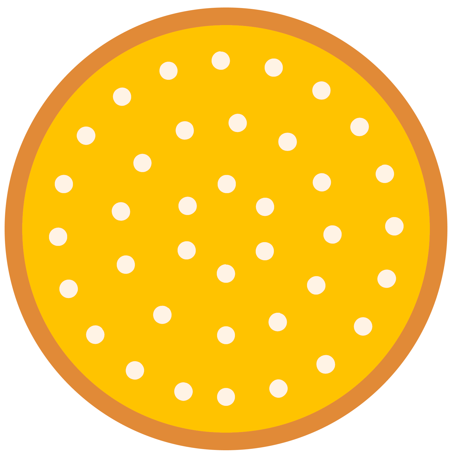 gelb-oranger Punkt, fast ausgebucht